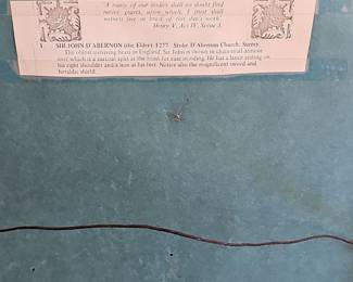 Sir John D'Abernon Brass Rubbing Print