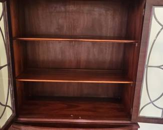 Antique Edwardian Inlaid Mahogany Display Cabinet