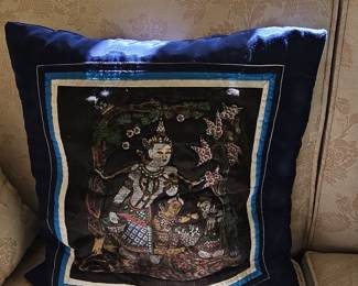 Burmese Kalaga Tapestry Pillow