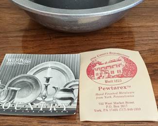 Wilton Armetale Pewterarex Pitcher and Bowl Set