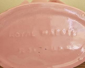 Royal Haeger Peacock Vase - Pink and Blue Glaze