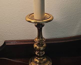 Baldwin Solid Brass Candlestick Table Lamp Base