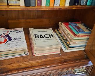 Collection of Vintage Sheet Music: Bach and The Music Man