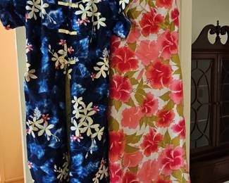 Vintage Hawaiian Muumuu Dresses and Chinese Style Dresses