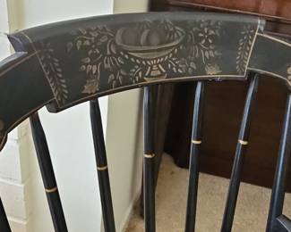 Black Stenciled Rocking Chair by Nichols & Stone