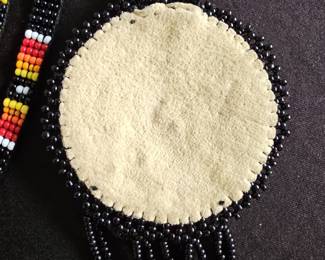 Native American Style Beaded Sunburst Medallion Necklace