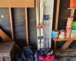 K2 "The Ski" Vintage Skis with Poles