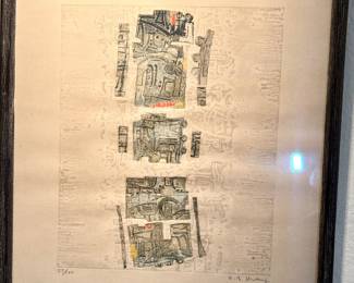 Kyu Baik Hwang signed. Framed Art 18” x 21 $150