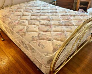 Queen Mattress set $100; base frame $25 (2) available; queen head & foot board set $65 - (2)available