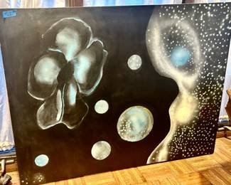 Painted canvas 48” x 36” $48