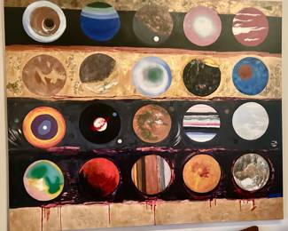 Painted Canvas 60”w x 72”h $95