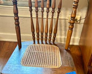 Antique cane seat rocker $65