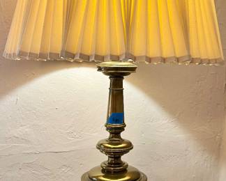 Vintage solid brass table lamp $35