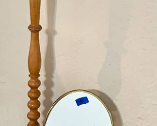 Antiq Wood Hat holder $20, table makeup mirror $10, channel cologne $40