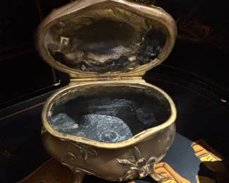 Art Nouveau Jennings Brothers Gilt Bronze Hinged Box