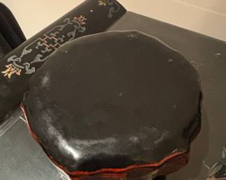 Chinese Lacquerware Box with Figural Decoration