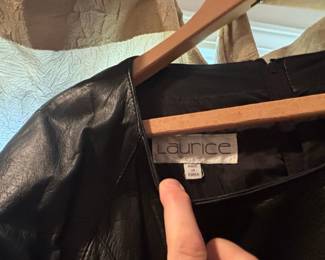 Vintage Laurice Black Leather Dress