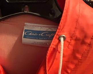 Vintage Chris-Craft Color Block Raincoat