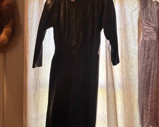 Vintage Laurice Black Leather Dress