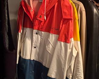 Vintage Chris-Craft Color Block Raincoat