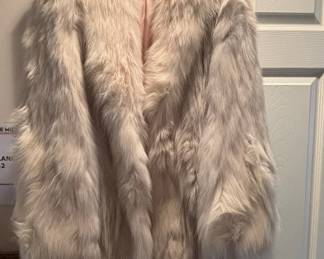 Kleinman Furs White Fox Fur Coat