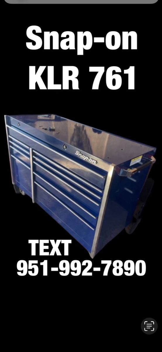 Snap on tool box blue