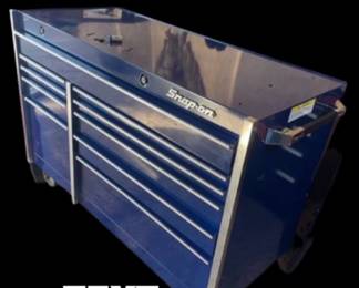 Snap on tool box blue
