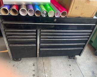 Snap on tool box black