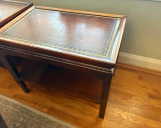 . . . leather insert on this lamp table