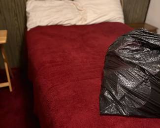 . . . brass twin bed