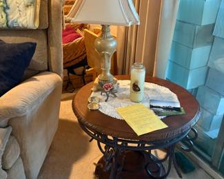 . . . lamp table and lamp