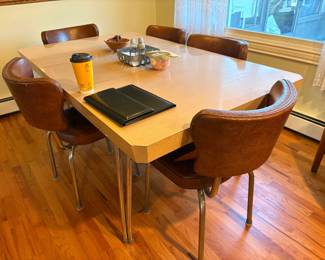 . . . vintage Formica table and chairs