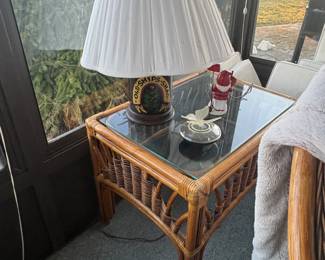 . . . and lamp table