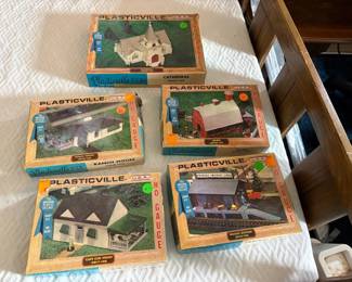 . . . Plasticville HO scale buildings
