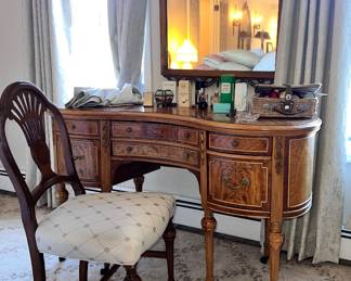 French style inlaid vanity