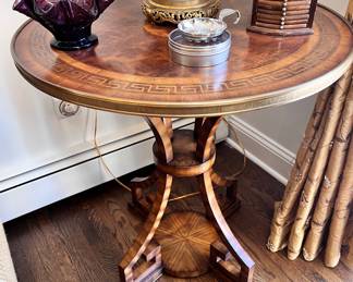 Brass and laid table