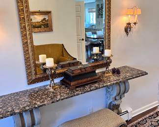 Marble Top Shelf Unit not For Sale