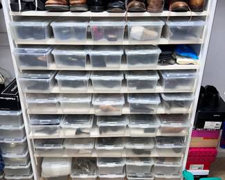 Shoes yet to be displayed 