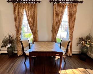 Faux lizard skin game table