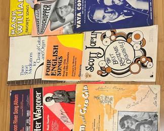 Vintage sheet music