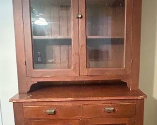 Antique Stepback Cabinet