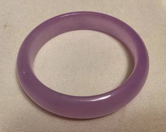 MMC113 Lavender Jade Bangle Bracelet