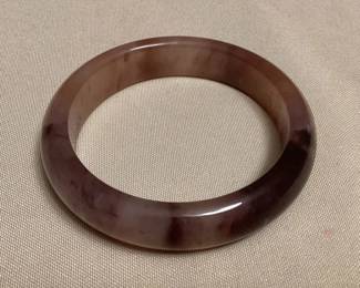 MMC121 Violet Jade Bangle Bracelet