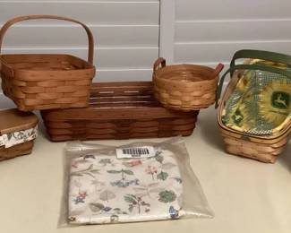 MMC125 Longaberger Baskets & Bonus Fabric Liner