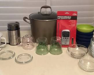 MMC080 Analon Stock Pot, Coffee Grinder, Starbucks Drip Mug, Probe Thermometer & More!