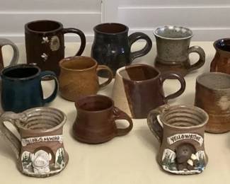 MMC049 Eighteen Art Pottery Ceramic Mugs