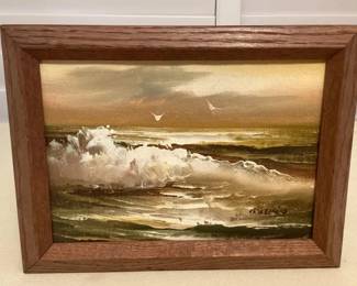 MMC094 Framed Original Seascape Painting