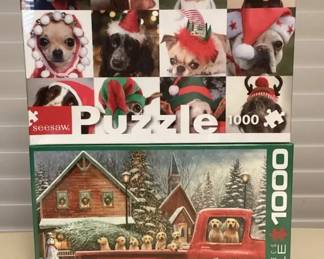 MMC073 Two Fun Dog Themed Jigsaw Puzzles New