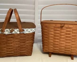 MMC004 Two Large Vintage Longaberger Baskets