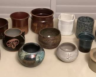 MMC054 Fifteen Gorgeous Art Pottery Ceramic Planter Pots